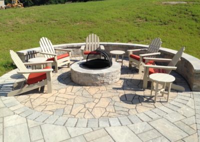 Custom Fire Pit with chairs